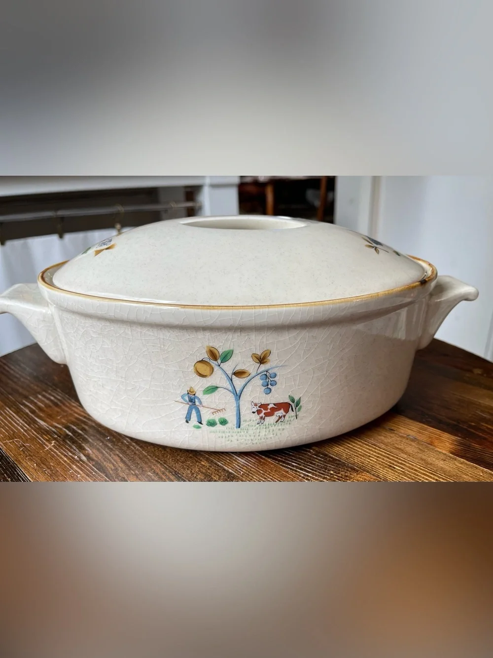 Vintage Heartland International Casserole Crock with Lid